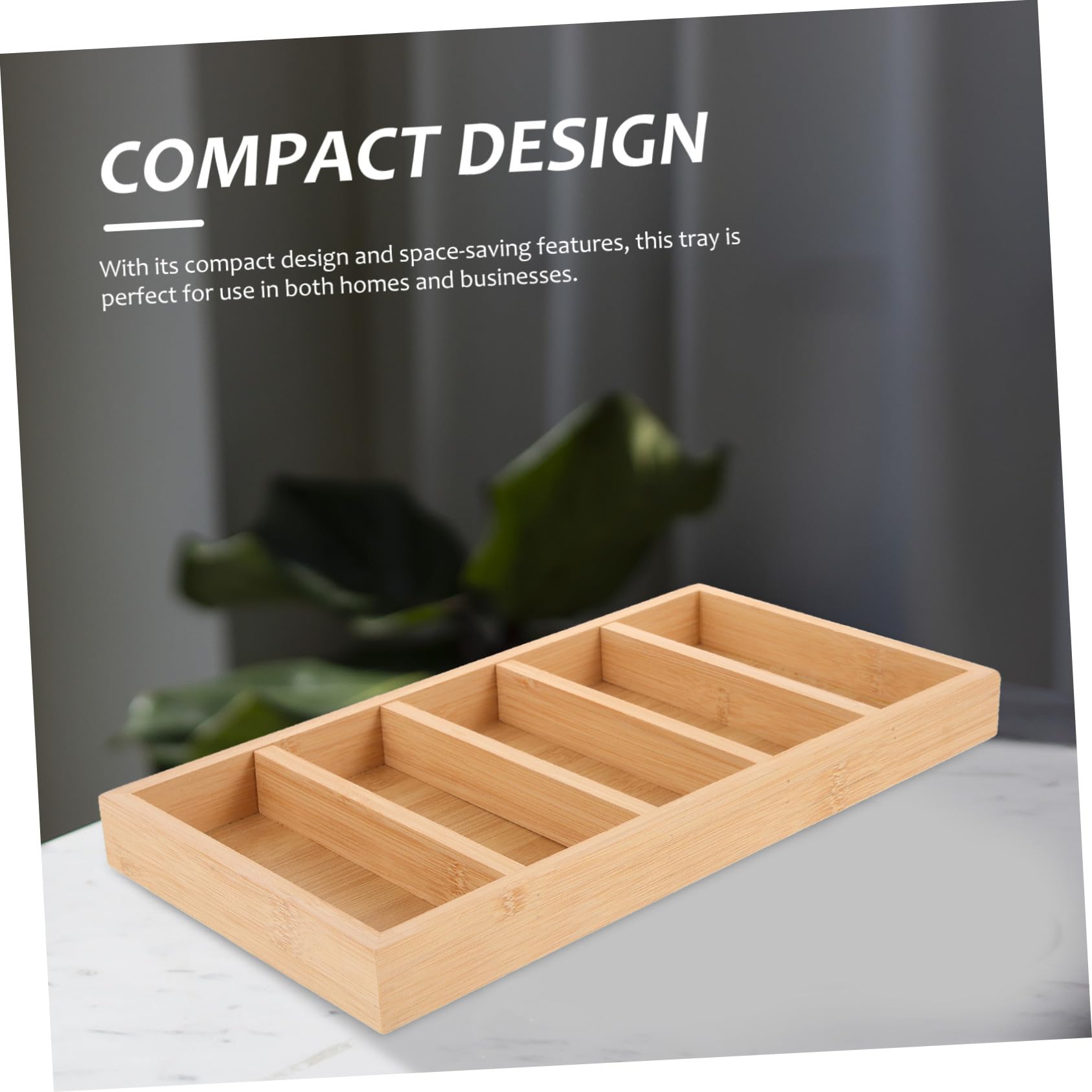 Bandeja Organizadora 5 Compartimentos 2 Piezas de Madera para Gafas de Sol | Khaki, Vitrina para Gafas de Sol para Tienda y Escaparate, Celebracion Verano, Organizador de Almacenamiento de Gafas de Sol