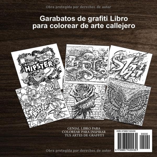 Miniatura 2 de Garabatos de grafiti Libro para colorear de arte callejero Genial libro para colorear para inspirar tus artes de graffiti (Spanish Edition)