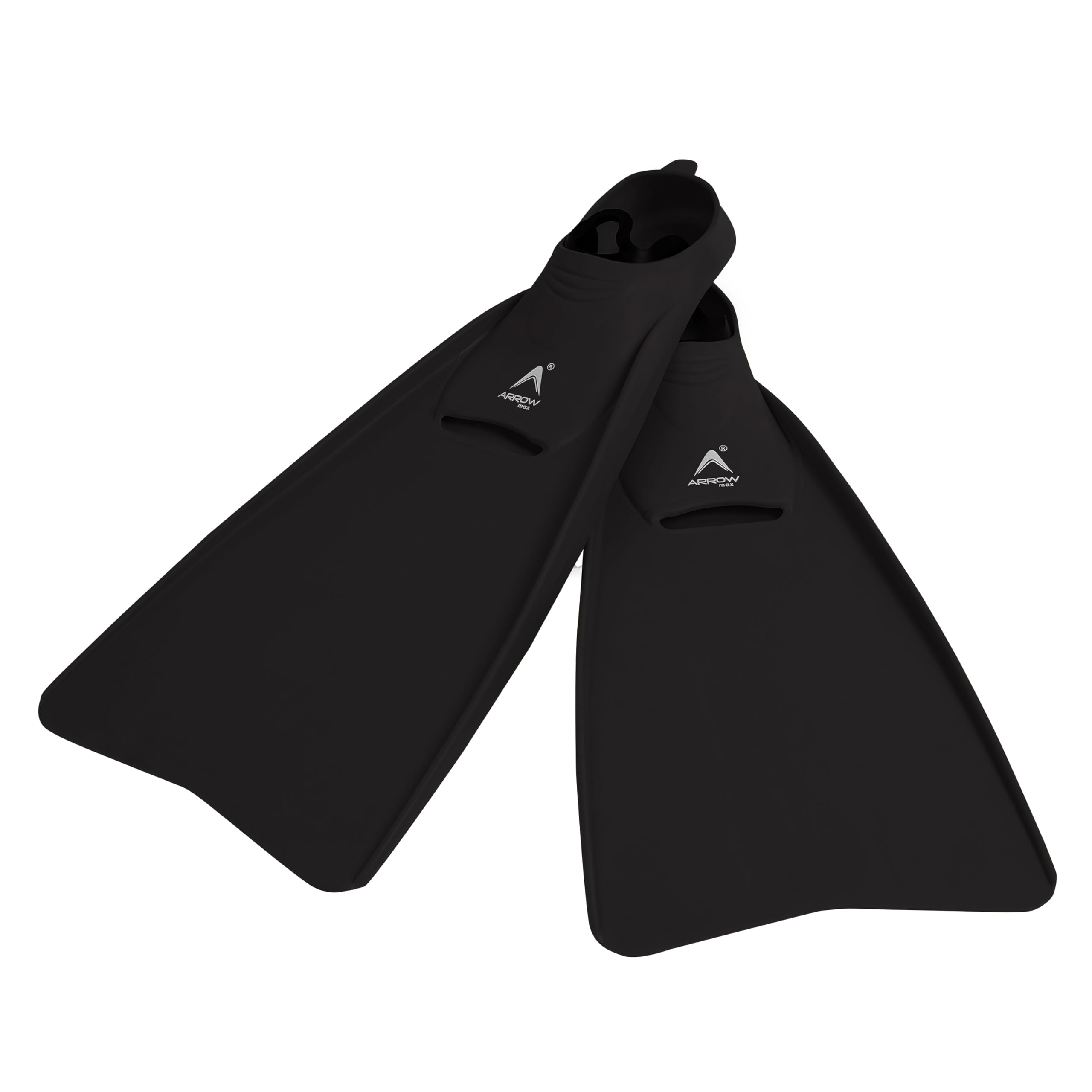 Arrowmax Long Swimming Fins Flippers for Adults | Professional Training & Snorkeling Swim Fins | Lightweight, Anti-Slip, Open Water & Pool Use (Unisex) (Black, EU 40-41 (US 8-9)(UK 7-8))-picture-28