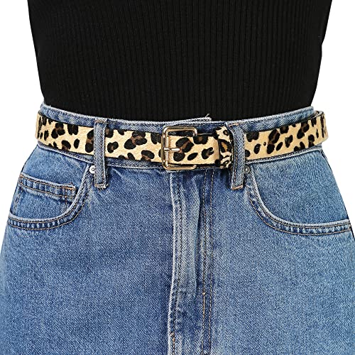 Allegra K Womens Leopard Print Belt Faux Leather Casual Ladies Waist Belts for Jeans Pants4