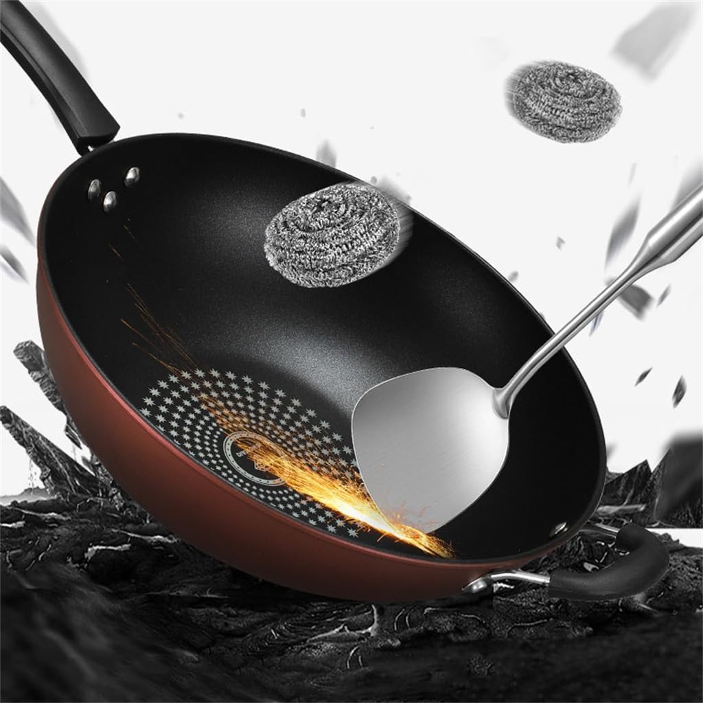 Non-stick Diamond Wok Electromagnetic Gas Furnace General Iron Material Non-stick