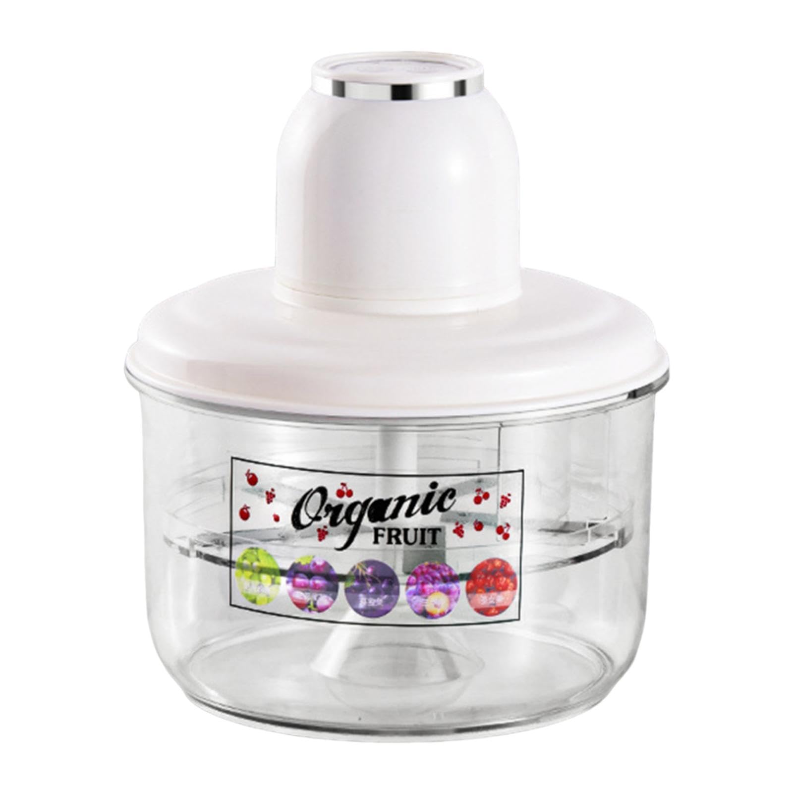 Éplucheur de Fruits Automatique USB, Machine à Éplucher Polyvalente pour Raisins et Fruits, Gadget de Cuisine Pratique pour Adultes- Blanc