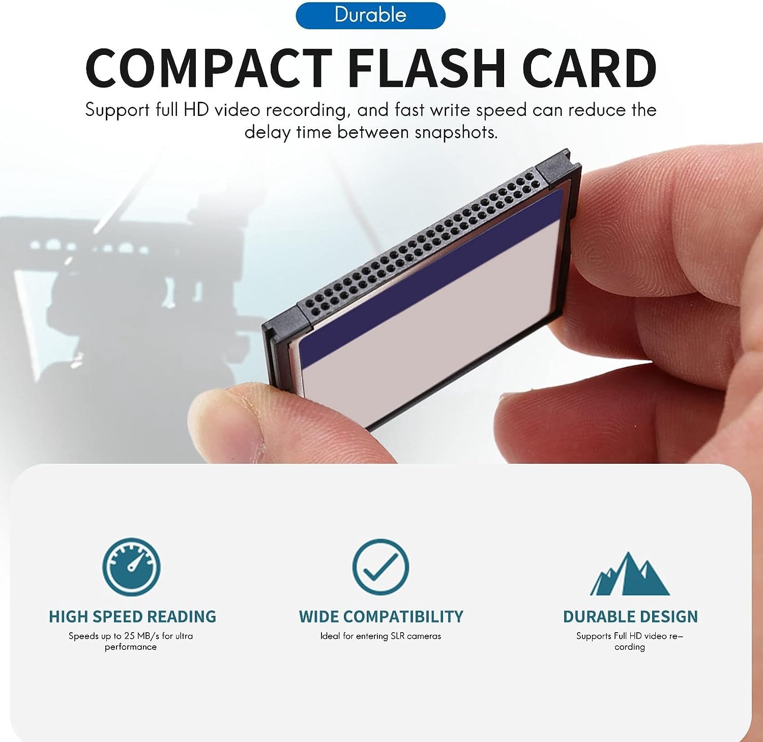 Carte mémoire flash compacte 4 Go Whiteandblue