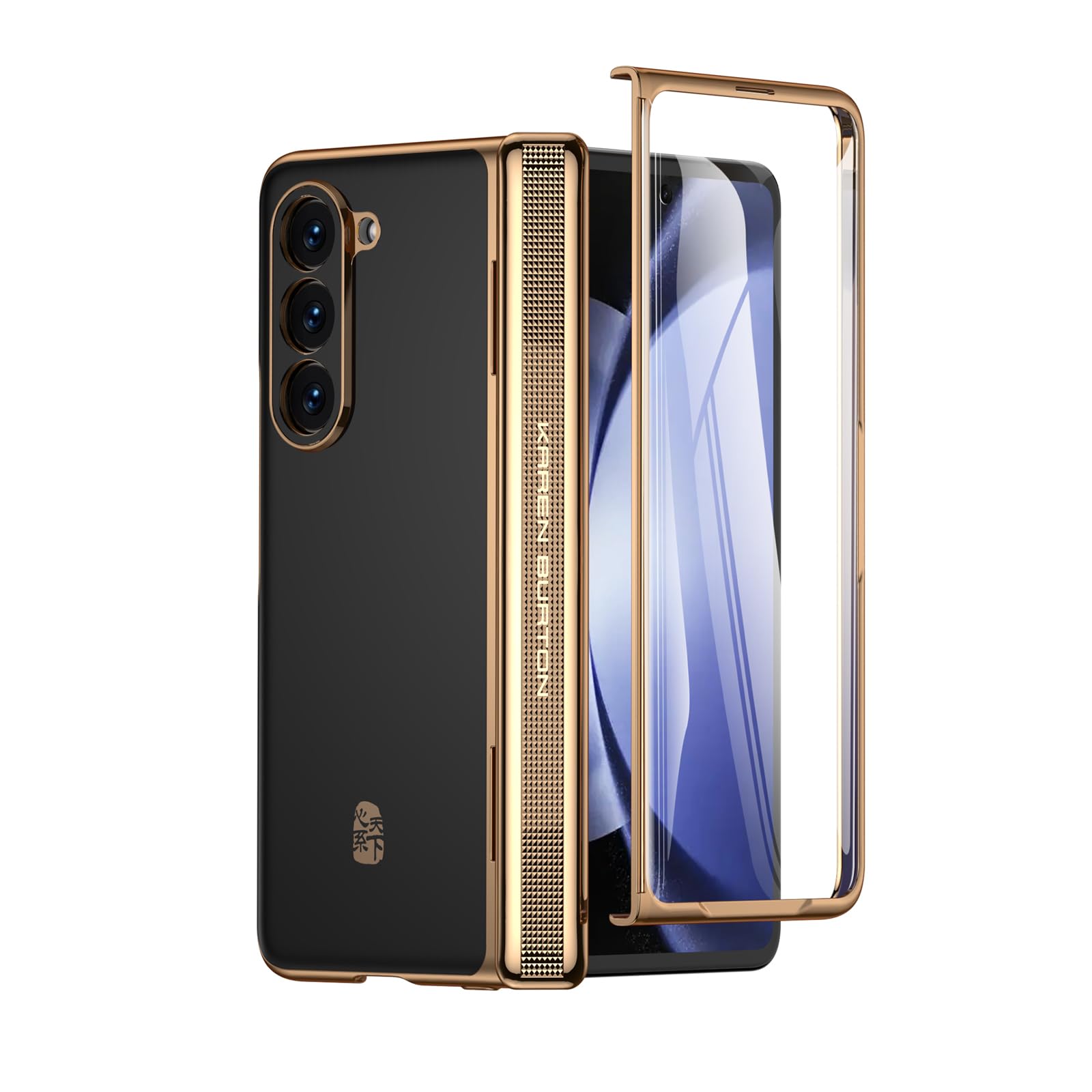 for Samsung Galaxy Z Fold 5 Phone Case [Full Body Drop Proof] [Hinge Protection] [Built-in Screen Protector] [Luxury Protective Case] for Galaxy ZFold