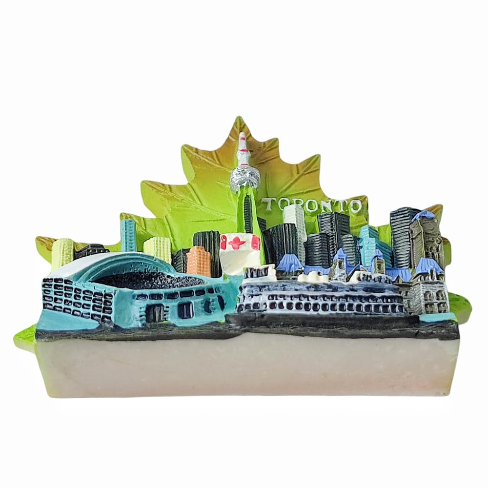 Calamita da frigorifero 3D con foglia d'acero del Canada, souvenir regalo, in resina, fatta a mano, magnete per frigorifero del Canada, collezione decorazione per casa e cucina