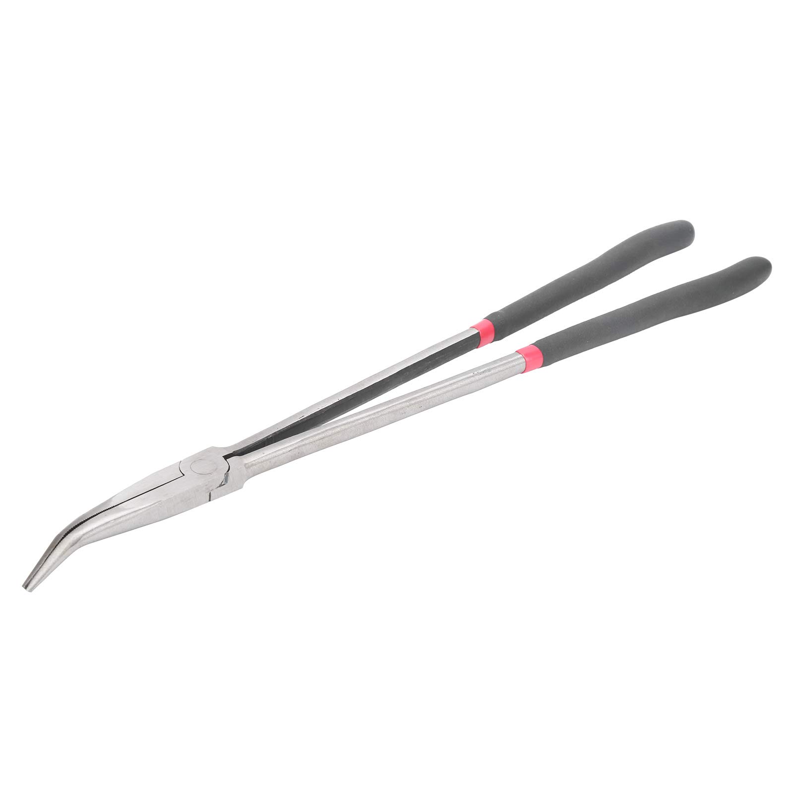 Cal-Hawk 16" Long Bent 45-Degree Needle Nose Pliers – Matt Handle, CPL16LB