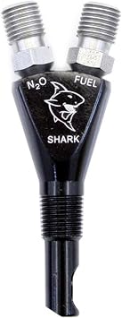 Nitrous Express 90016 Shark/Pro-Shark/Super Shark Replacement Nozzle with Fittings, 0.125 in.