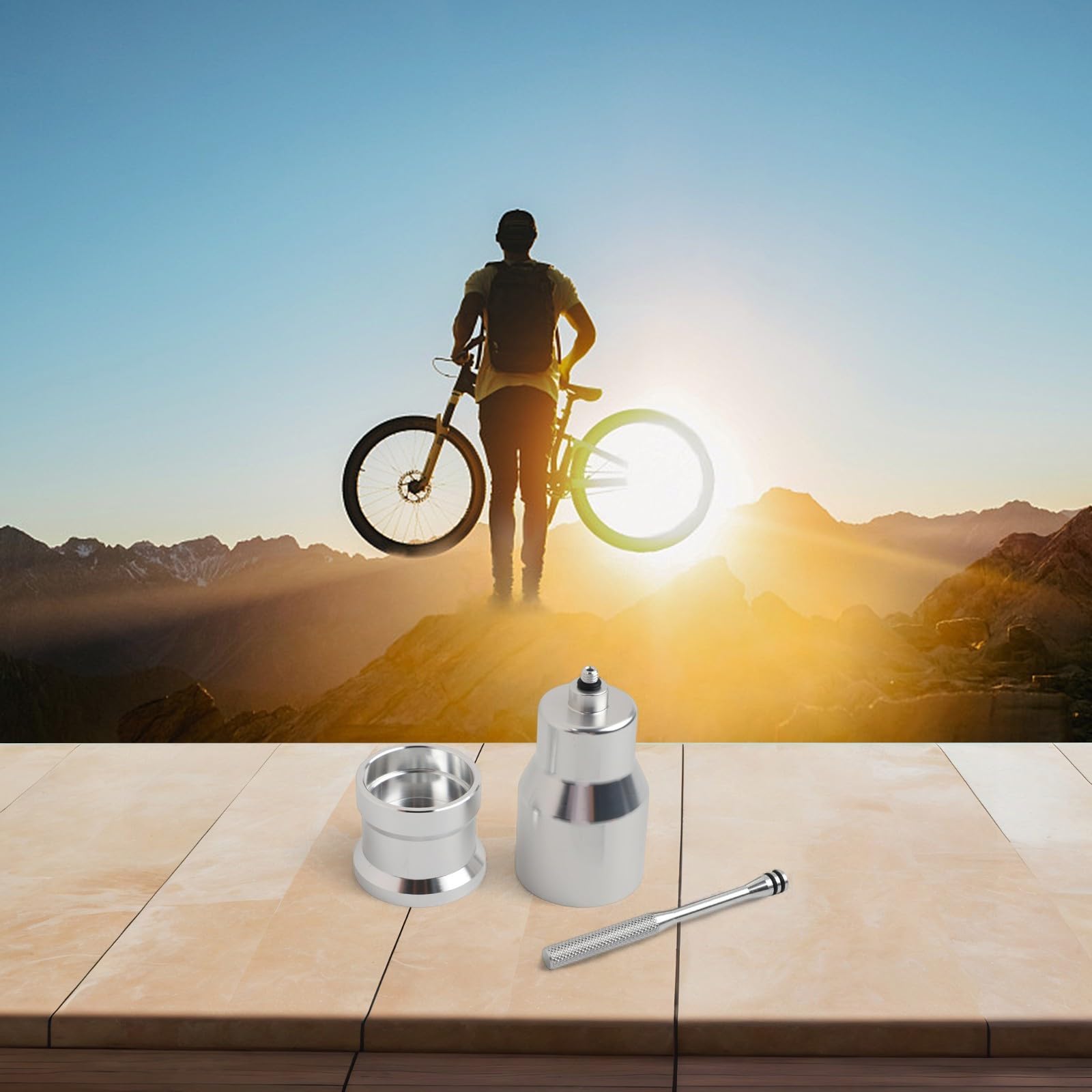 Kit imbuto olio in alluminio con tappo e base per spurgo freni a disco idraulico compatibile con MT200 M315 M445 M505 M666 M985 M7000 e bici da strada (kit mountain bike)