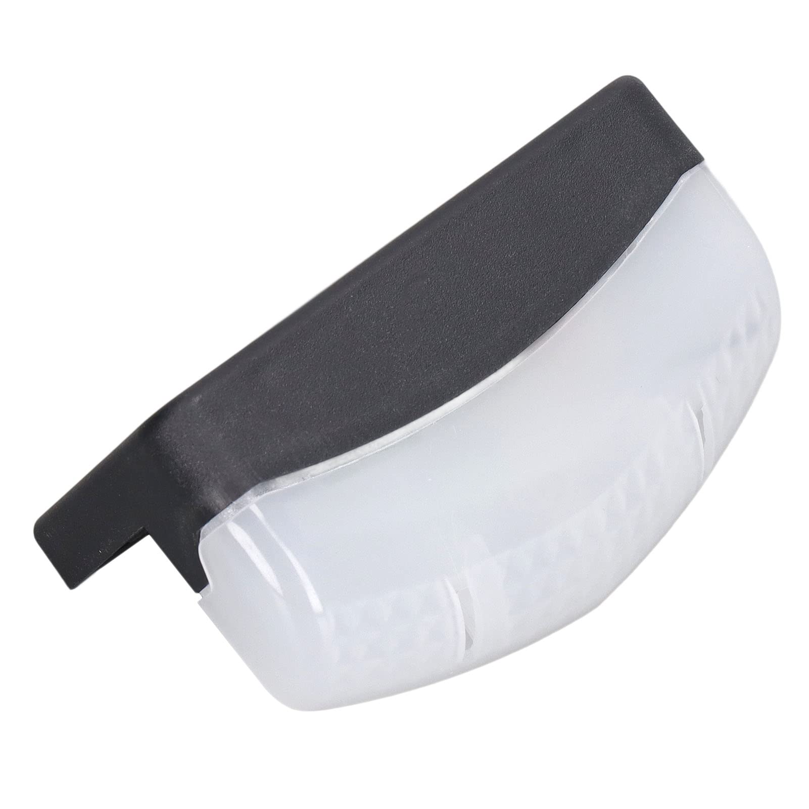 Solar Stair Light, PC Shell Outdoor Step Lamp Sun Protection with Screw for Park (Pure White)