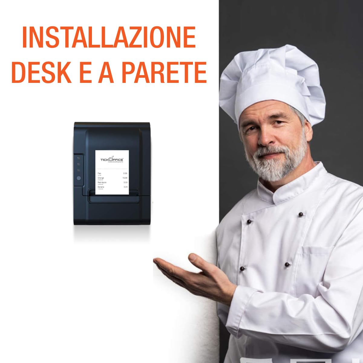 Stampante ricevute non fiscali e comande termica diretta 250m/s 80mm con auto-cut usb lan ethernet seriale Rp326 windows mac android professionale