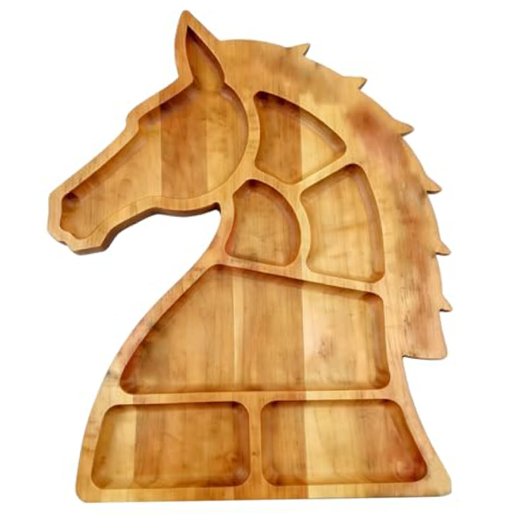 Bonalake Charcuterie Platter, Wooden Charcuterie Board with Horse Head Design - Rustic Wood Serving Tray for Cheese, Fruits, and Snacks Serving Tray Platter Boards