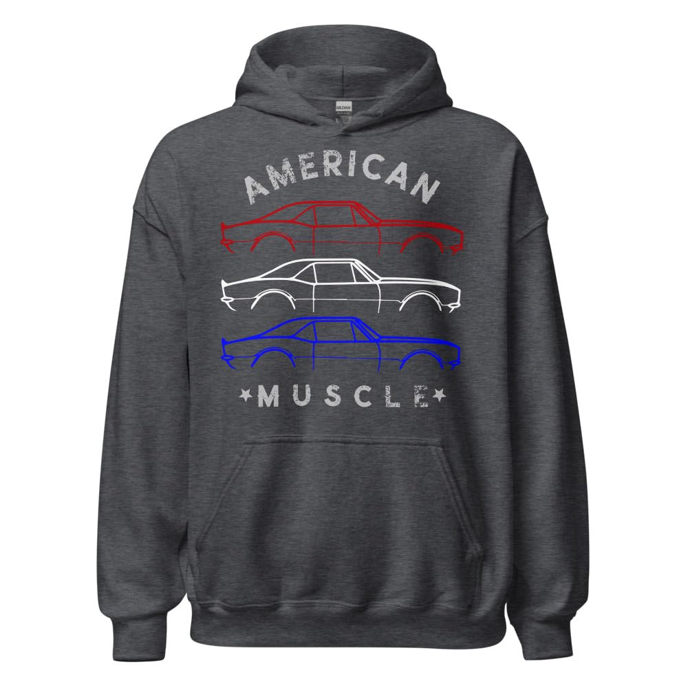 1967 Chevy Camaro SS RS zarys amerykański właściciel samochodu mięśni patriotyczny motyw bluza z kapturem bluza z kapturem