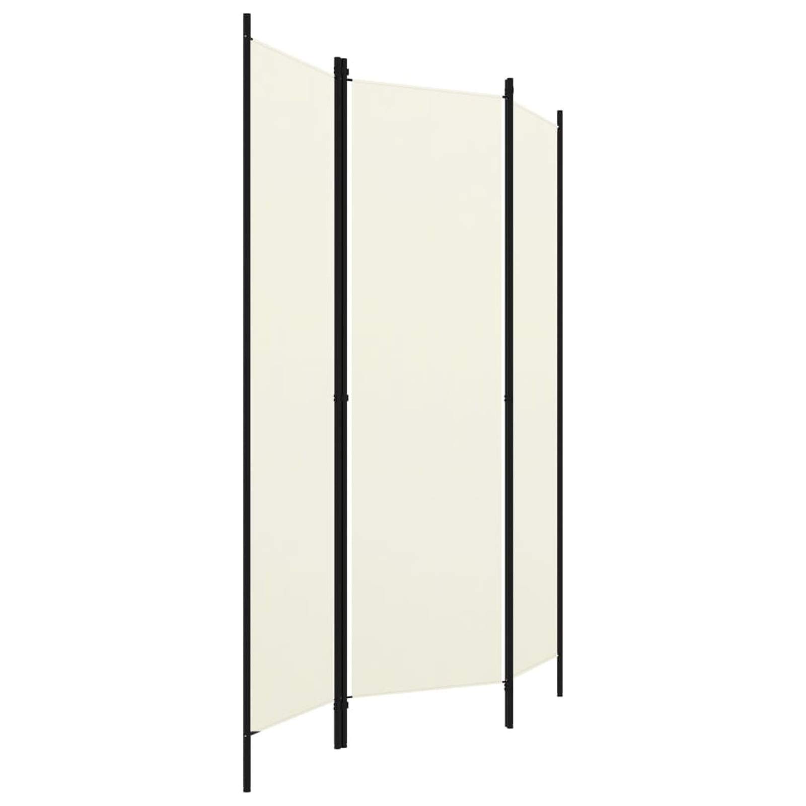 Homgoday Paravent à 3 panneaux Paravent pour extérieur, paravent intérieur, panneaux de séparation, séparation, cloison intérieure, paravent blanc, crème 150 x 180 cm A Decor Meubles