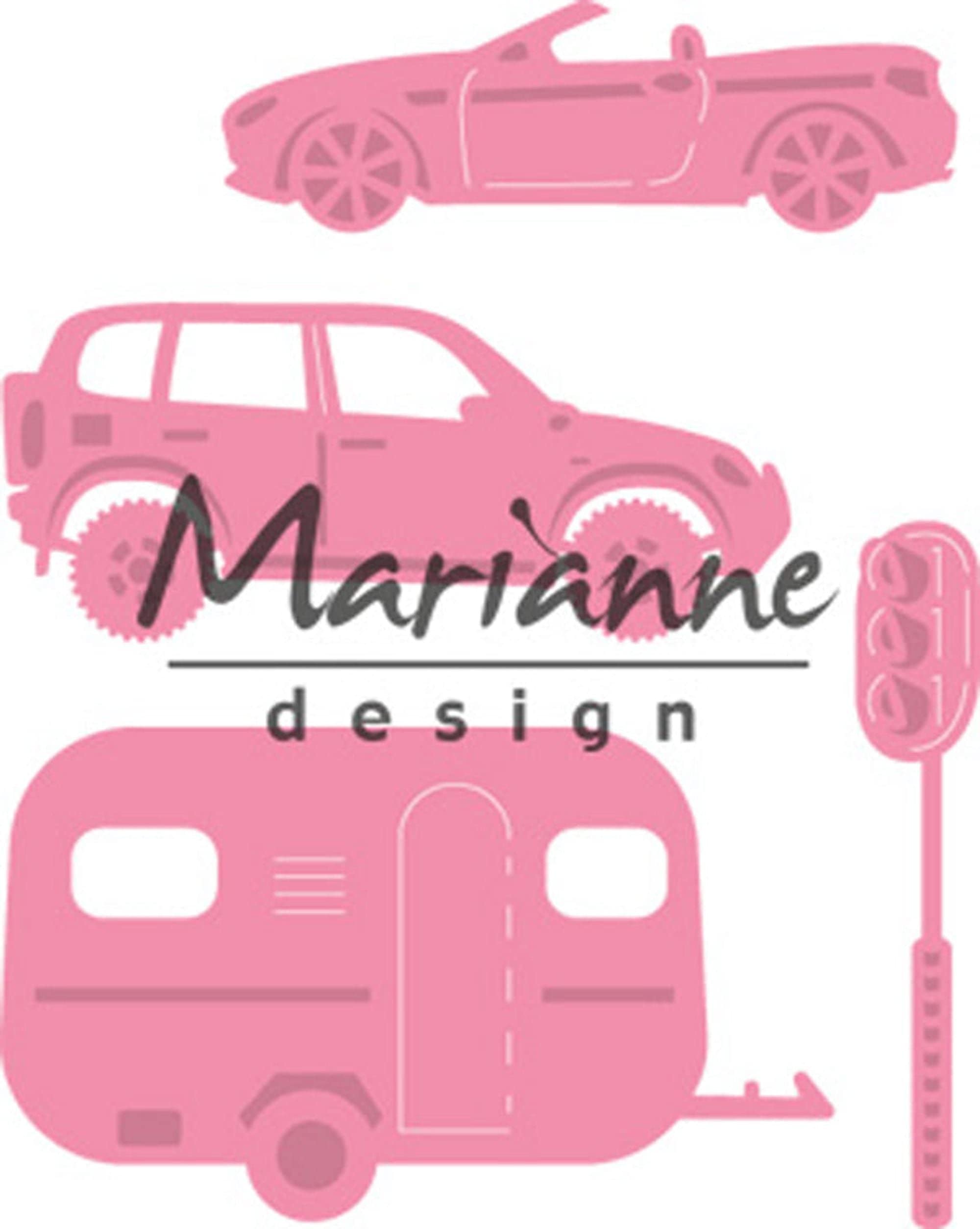 Marianne Design Collectables Cutting Dies - Village Decoration #3 (cars) COL1435