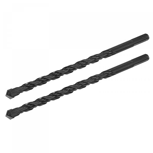 Miniatura 6 de uxcell Broca de albañilería con punta de carburo, herramienta rotativa en espiral, 0.236in de diámetro de corte (negro)