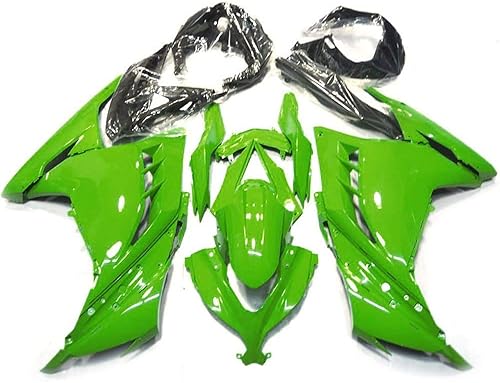 ZXMT Kit de carenado de motocicleta negro brillante para Kawasaki Ninja 300 EX300 EX300A EX300B 2013-2017 2014 2015 2016 17 piezas Negro satinado,