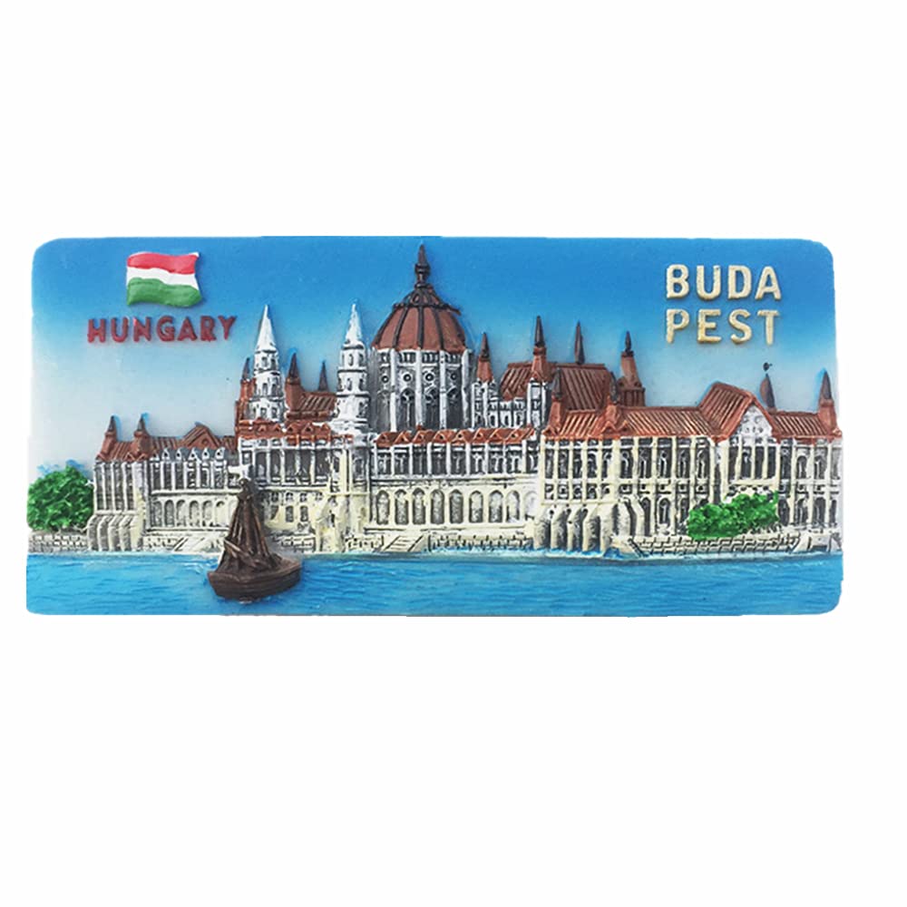 Muyu Magnet Budapest Hungary 3D Fridge Magnet Souvenir Gift Decoration Magnetic Sticker Collection