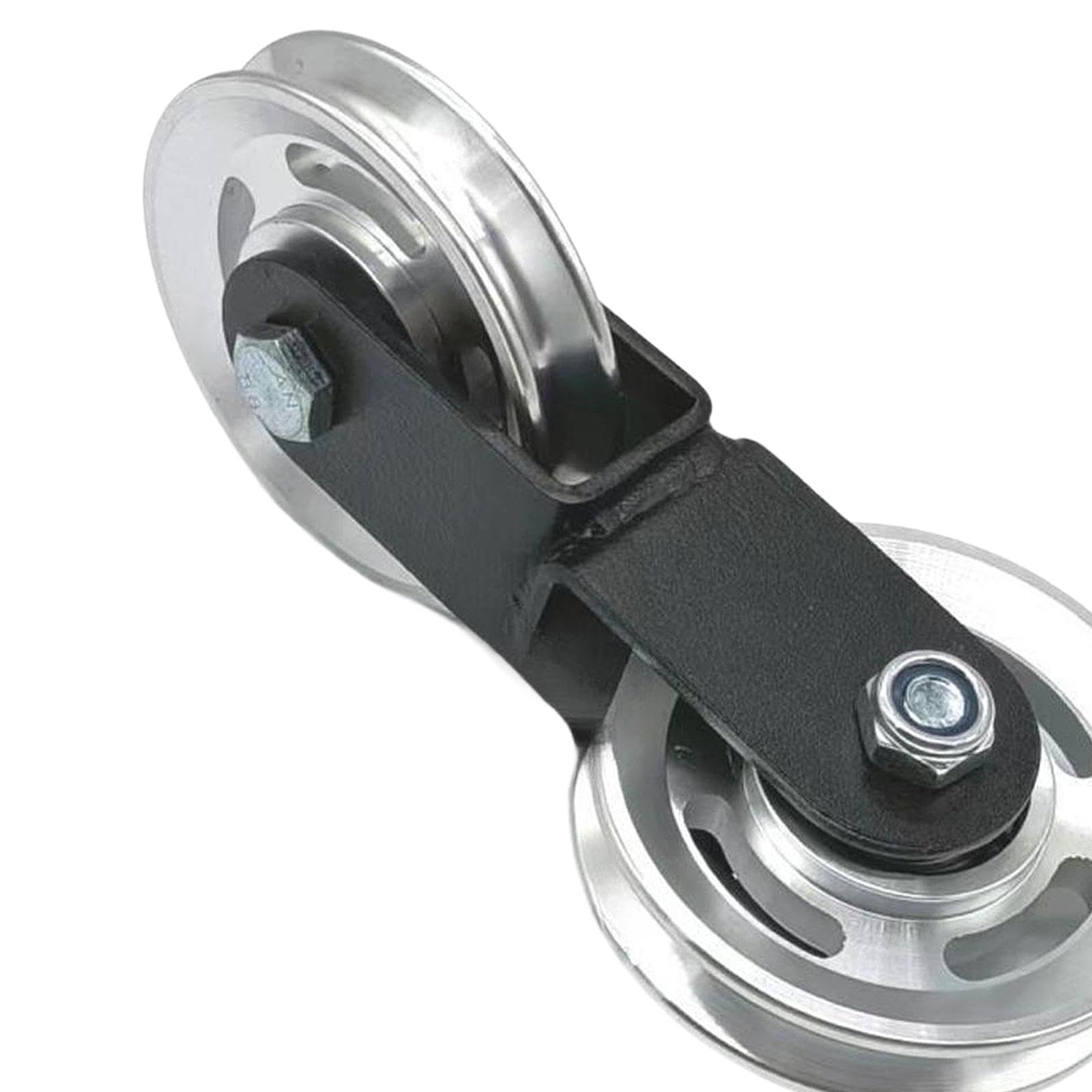Polea de Fitness con Bloque de Doble Rueda para Cable Y Componente Metálico de Equipo de Musculación con Estructura Ligera Adecuado para Construir Má, Polea Transversal de