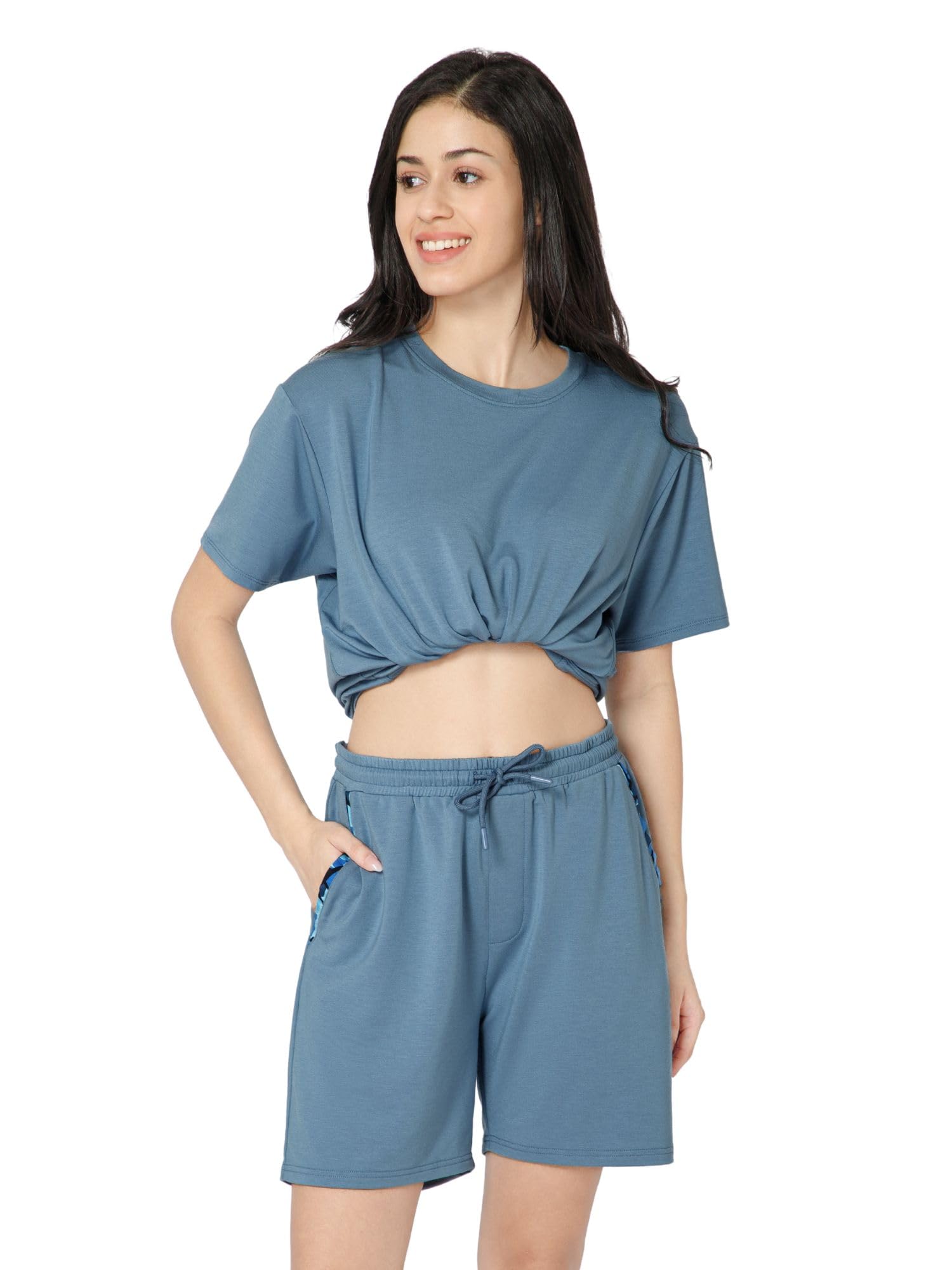 Women's PureBreeze Shorts | Ultra-Soft Tri-Blend Fabric | 220 GSM | Stretchable, Breathable & Odour-Free | All-Season Comfort | Made in India | Casual, Lounge & Active Wear