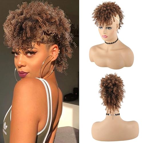 KRSI Afro High Puff Afro High Puff Hair Bun Ponytail