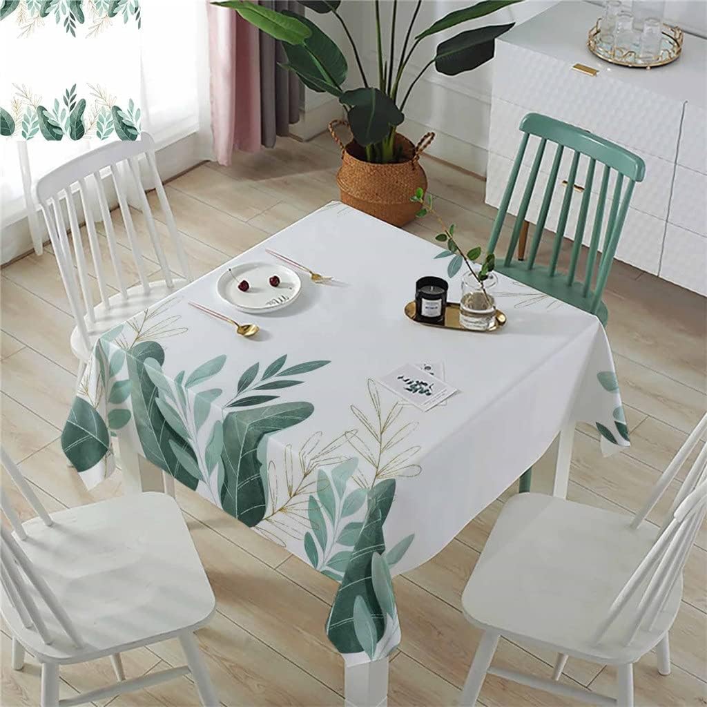 Tropical Plants Leaves Table Covers Dining Coffee Waterproof Tablecloth Wedding Party Decor Tablecloth Picnic Blanket(153x305cm)