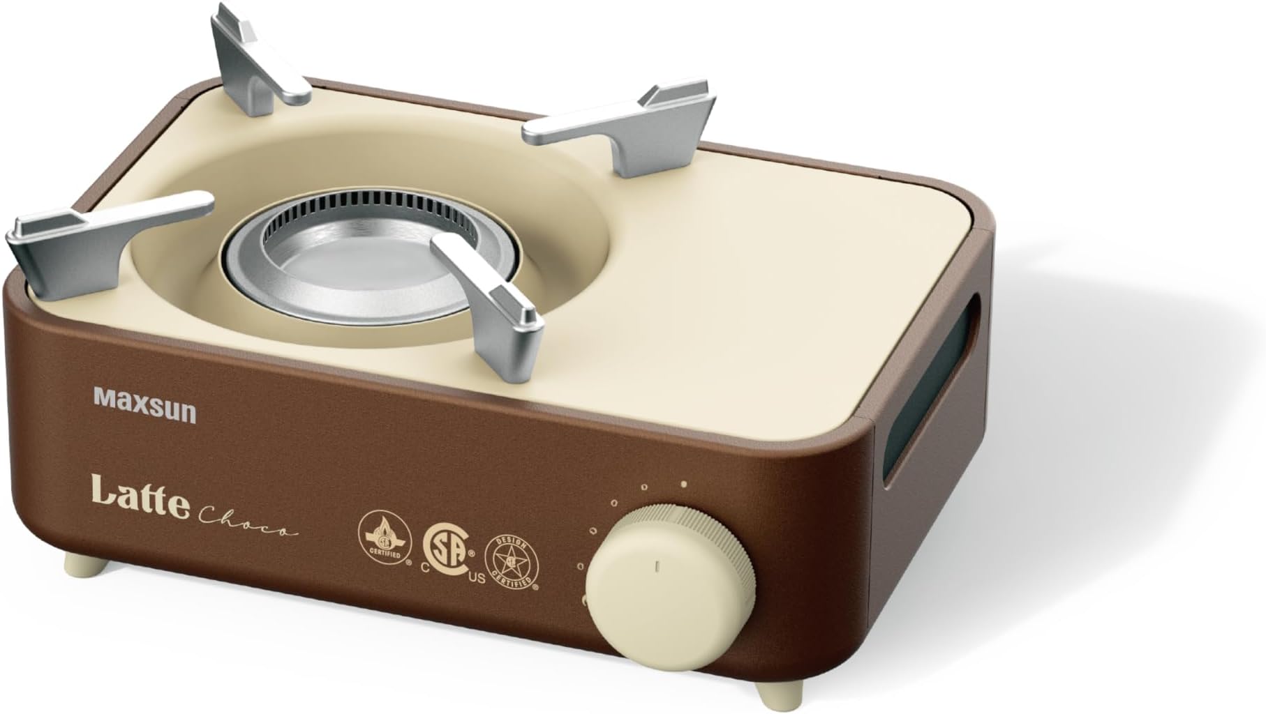maxsunLatte Series Mini Gas Stove with Magnetic Locking System (Choco)