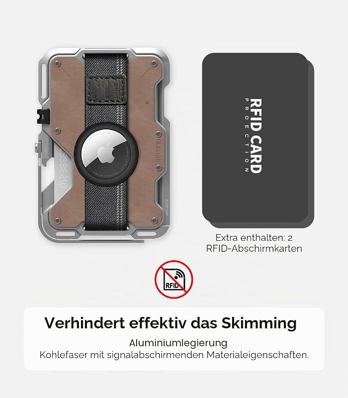 Aulumu G03 MagSafe Bőr Pénztárca RFID Védelemmel iPhone 12-17 Sorozathoz