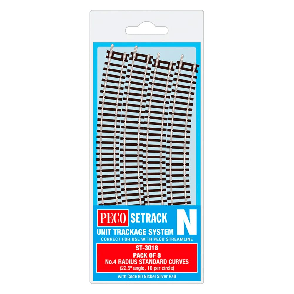 Peco ST-3018 Setrack évitez les déraillements rail courbe Radius 4 - 2