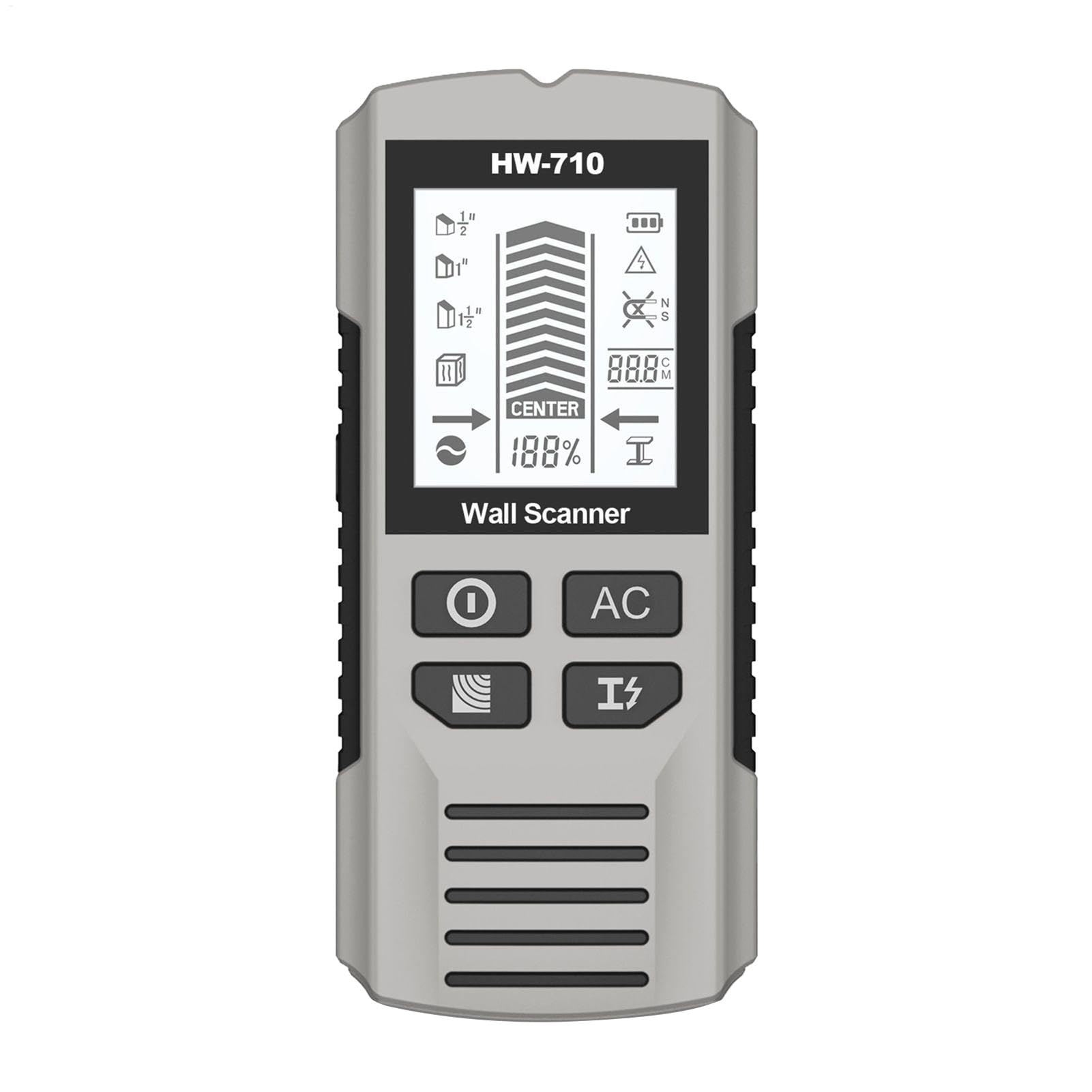 Détecteur de métaux portatif avec écran LCD pour sécurité et chantier