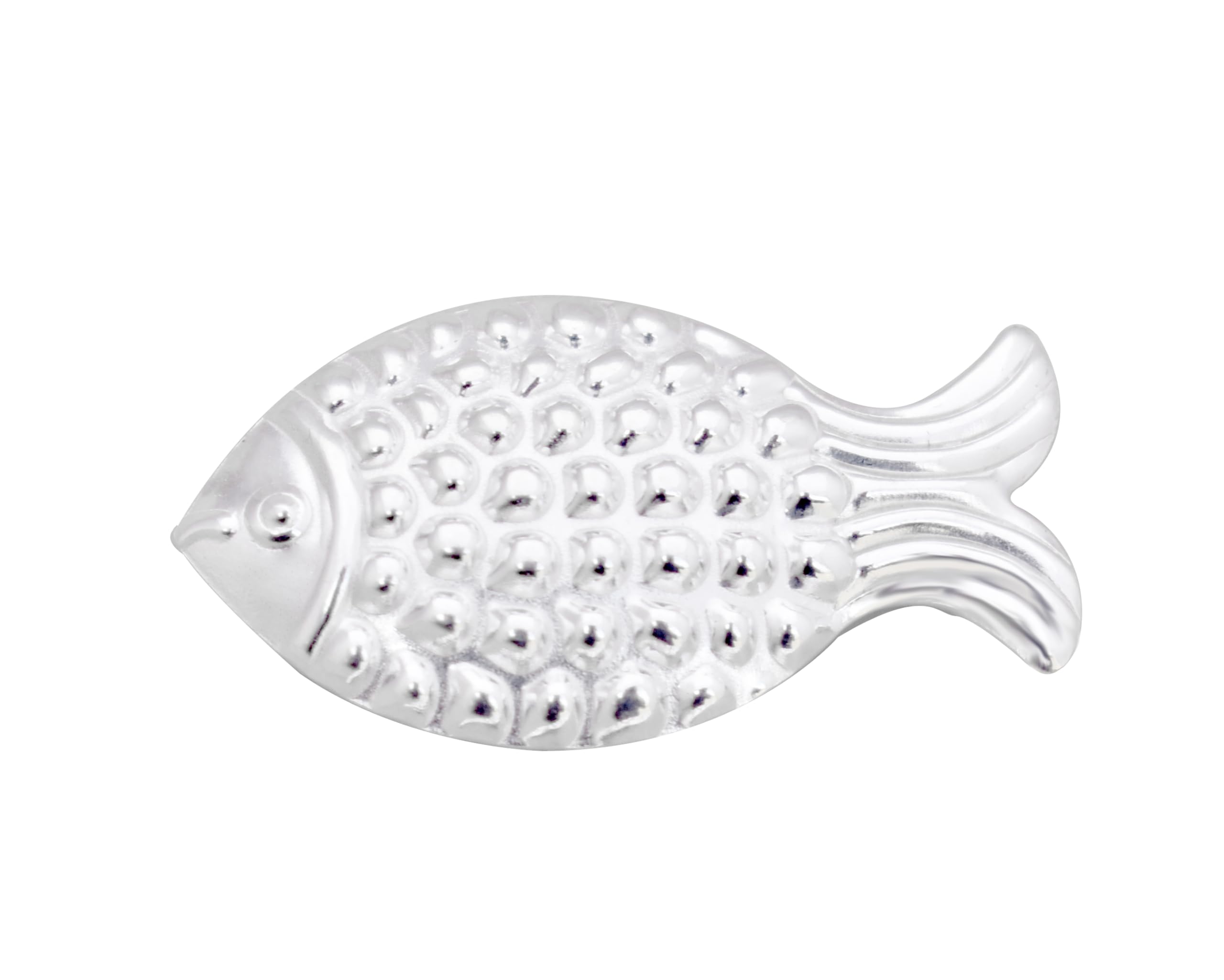 KMJ Pure Silver Fish/chandi ki machli/Fish for Astrological and lal kitab Remedy | Silver Fish for vastu, Pooja (wt. 2 Grams)