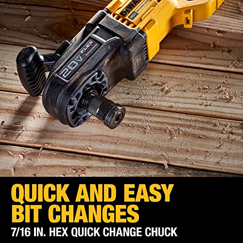 Dewalt 20V Max* Brushless Cordless 7/16 In. Compact Quick Change Stud And Joist Drill With Flexvolt Advantage™ (Tool Only) (Dcd445B) #TOP5