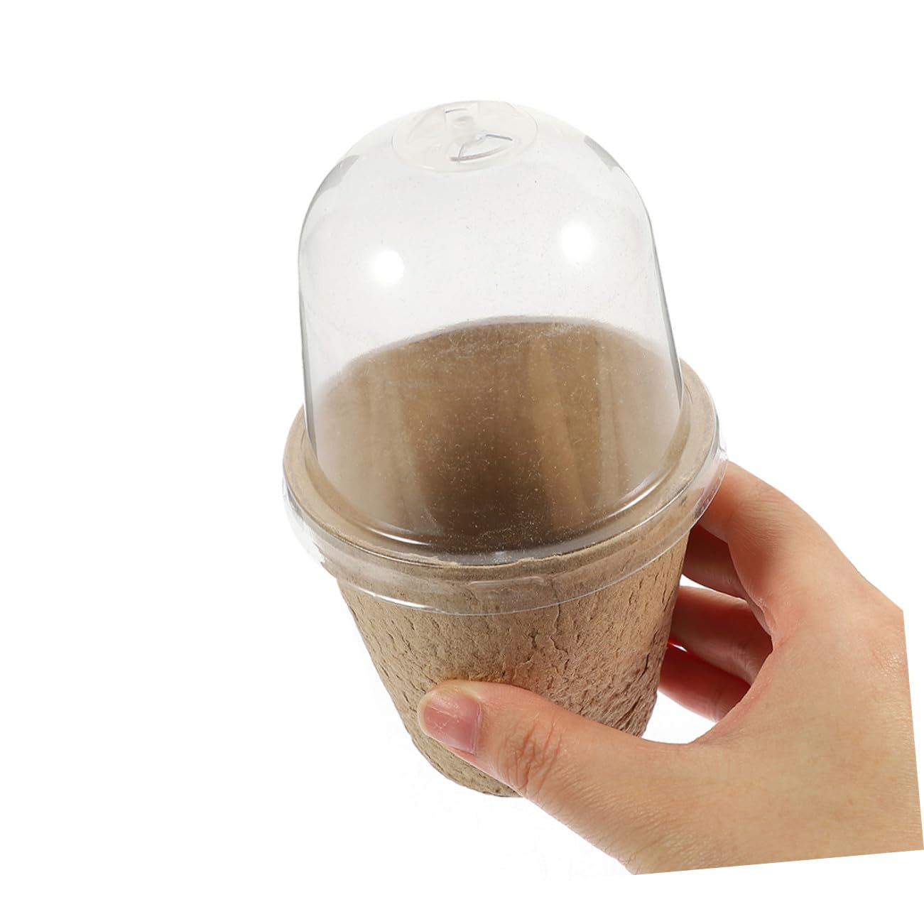 40 Pièces Pots de Semis Ronds Pâte de Papier Pots de Pépinière pour Démarrage de Semences Adaptés Culture Intérieure et Aux Projets Éducatifs