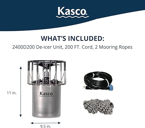 Miniatura 9 de KascoMarine anticongelante 12HP 120voltios estanque Lago Dock deicer 2400d025