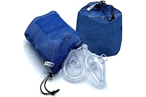 WNL Products Practi-MASK Adult/Child CPR Training Mask 2-PK Mesh Bag