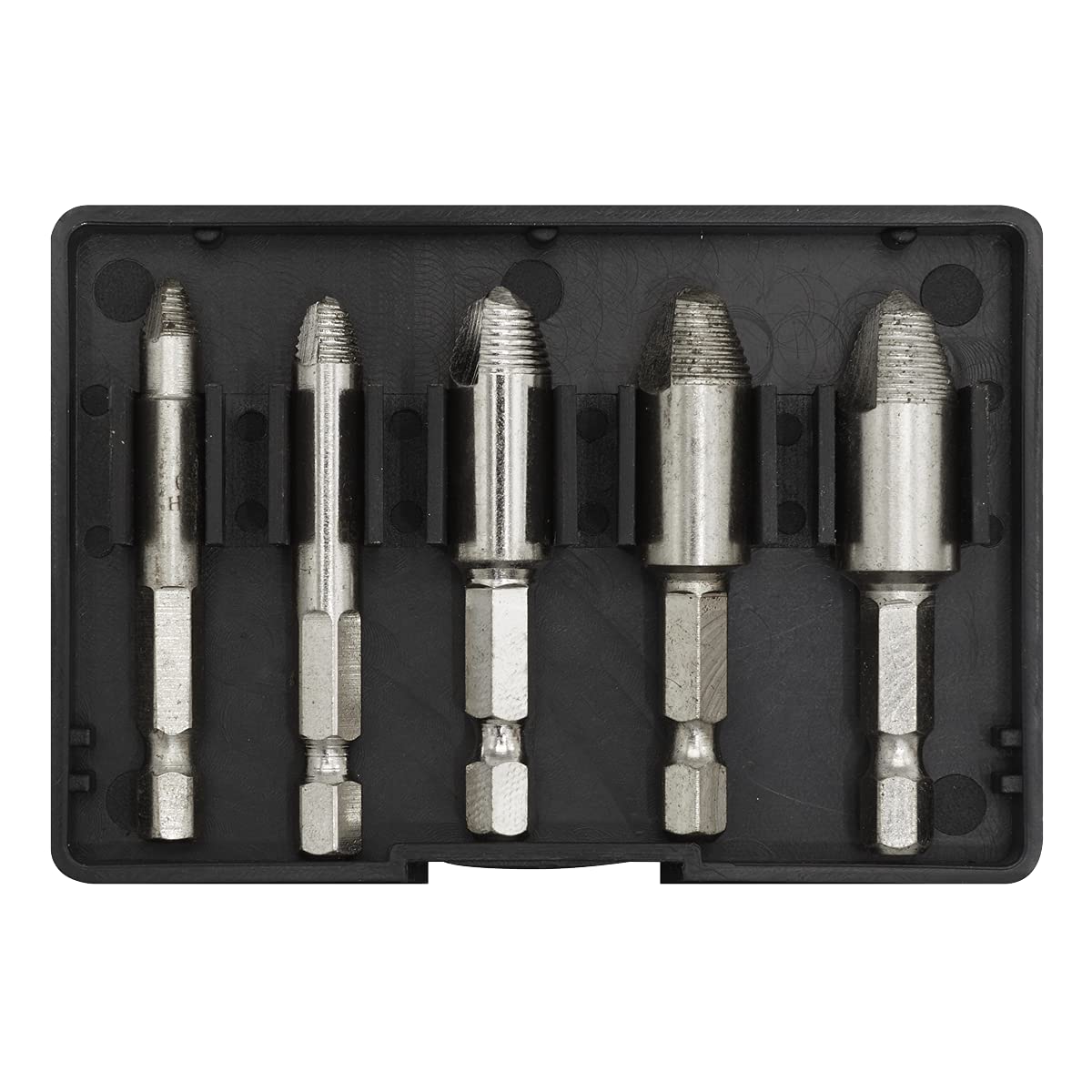 Sealey Ak7228 Hss Screw Extractor Set 5Pc, Silver - Image 2