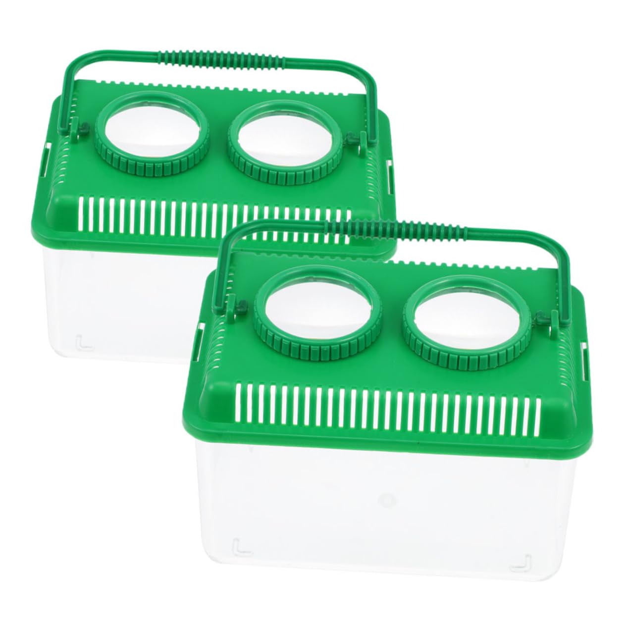 Cabilock 4 Sätze Beobachtungsbox Für Insekten Für Überwachung Halten Kollektor -fangset Insektenfänger Goldfischgreifer Explorer Kit Green Acryl 2 Stück * 4