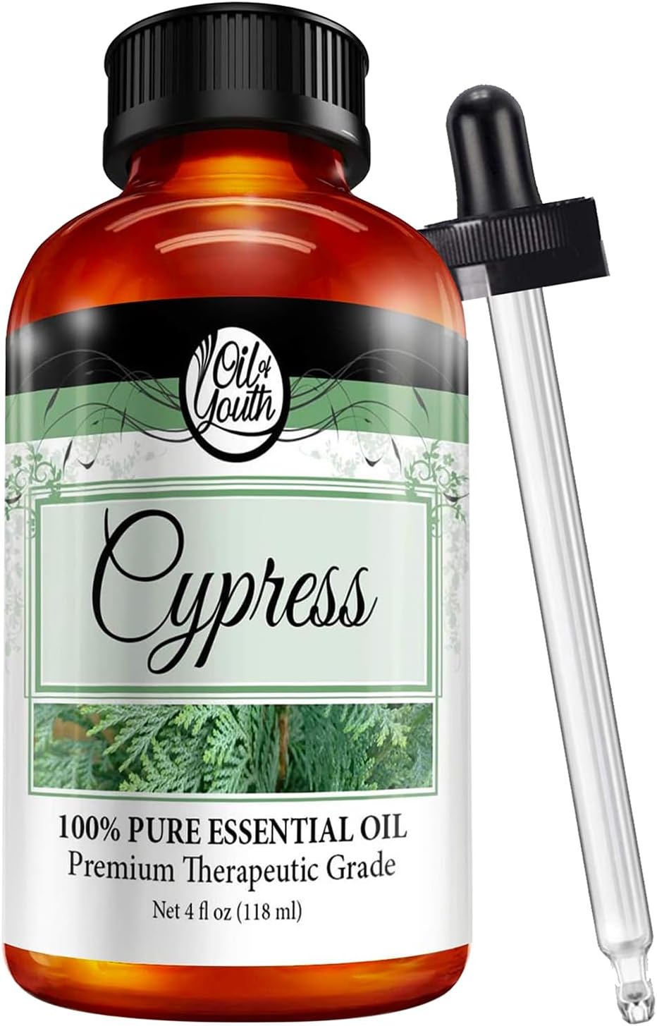 - Oil of Youth Cypress Essential Oil 4 oz – Therapeutic Grade Aromatherapy Oil