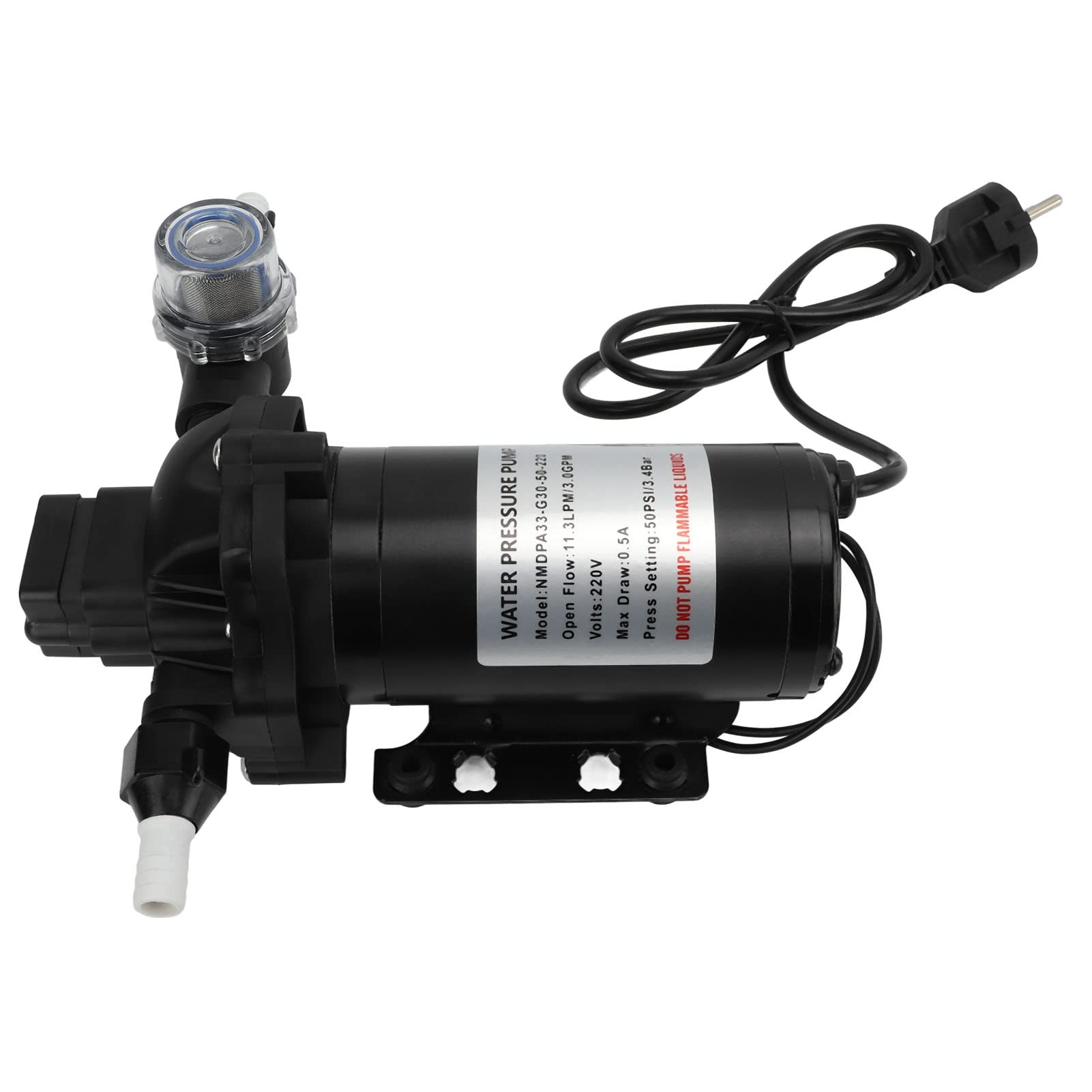 50PSI 11,3LPM/3,0GPM Selbstansaugende Hochdruckwasserpumpe für 50PSI 11,3LPM/3,0GPM Selbstansaugende Hochdruckwasserpumpe für