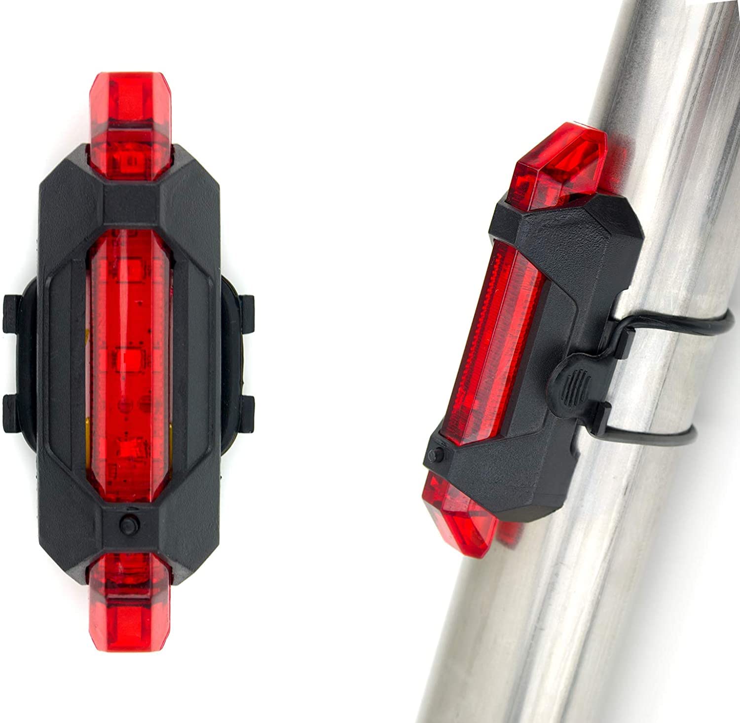 NSV Bicycle LED Head Light USB Rechargeable Light Cycling Lamp Head Light Tail Light (red) (B09SK88MHH) Amazon Price History, Amazon Price Tracker