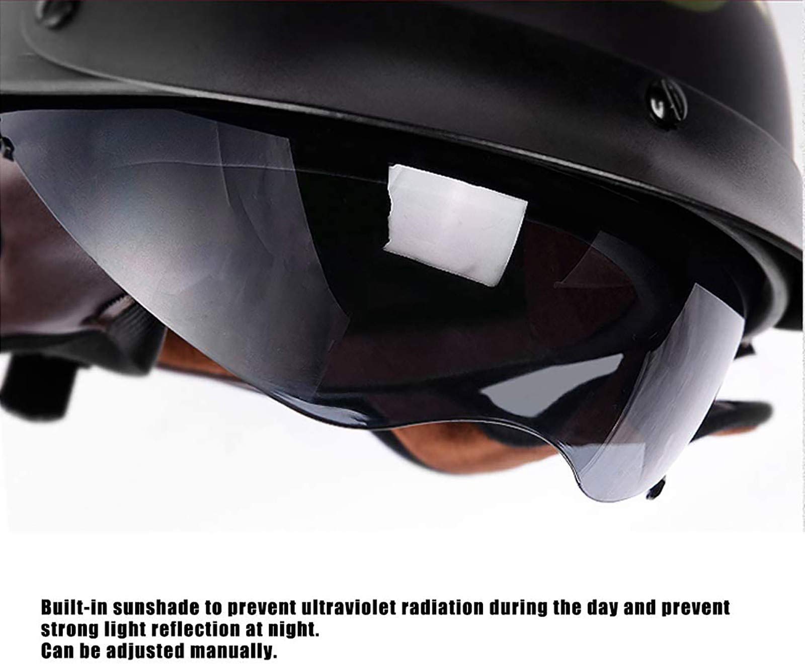 Casco Moto Mezzo Viso Retro – Leggero, Omologato ECE, Perfetto Per Scooter E Cruiser!