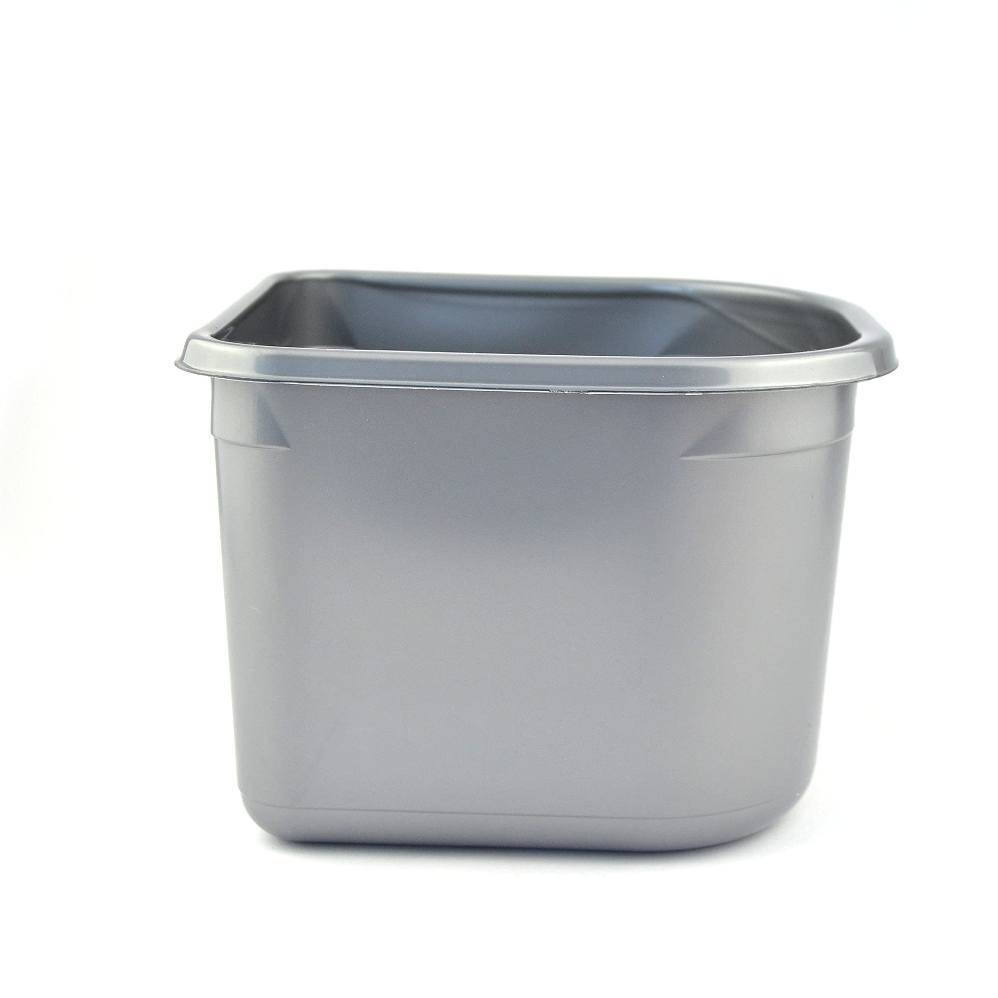 Lot de 25 demi-bac de 2,5 l pour glace grise. Dimensions : 130 x 150 x (H) 120 mm. Bac pour le transport des glaces et des aliments.