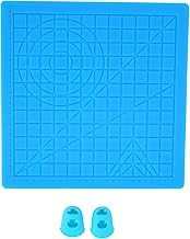 Sorandy 3D Design Mat for 3D Pen, Flexible Silicone Drawing Pad with Ruler, Shapes & Finger Caps | Foldable Graphics Board for DIY Art Craft Drawing Tools with Finger Caps