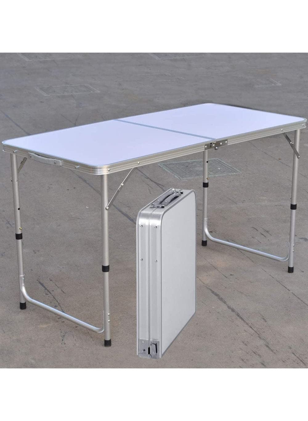 Buy Dubai GalleryAluminum Folding Table, Adjustable Height Lightweight Portable Camping Picnic