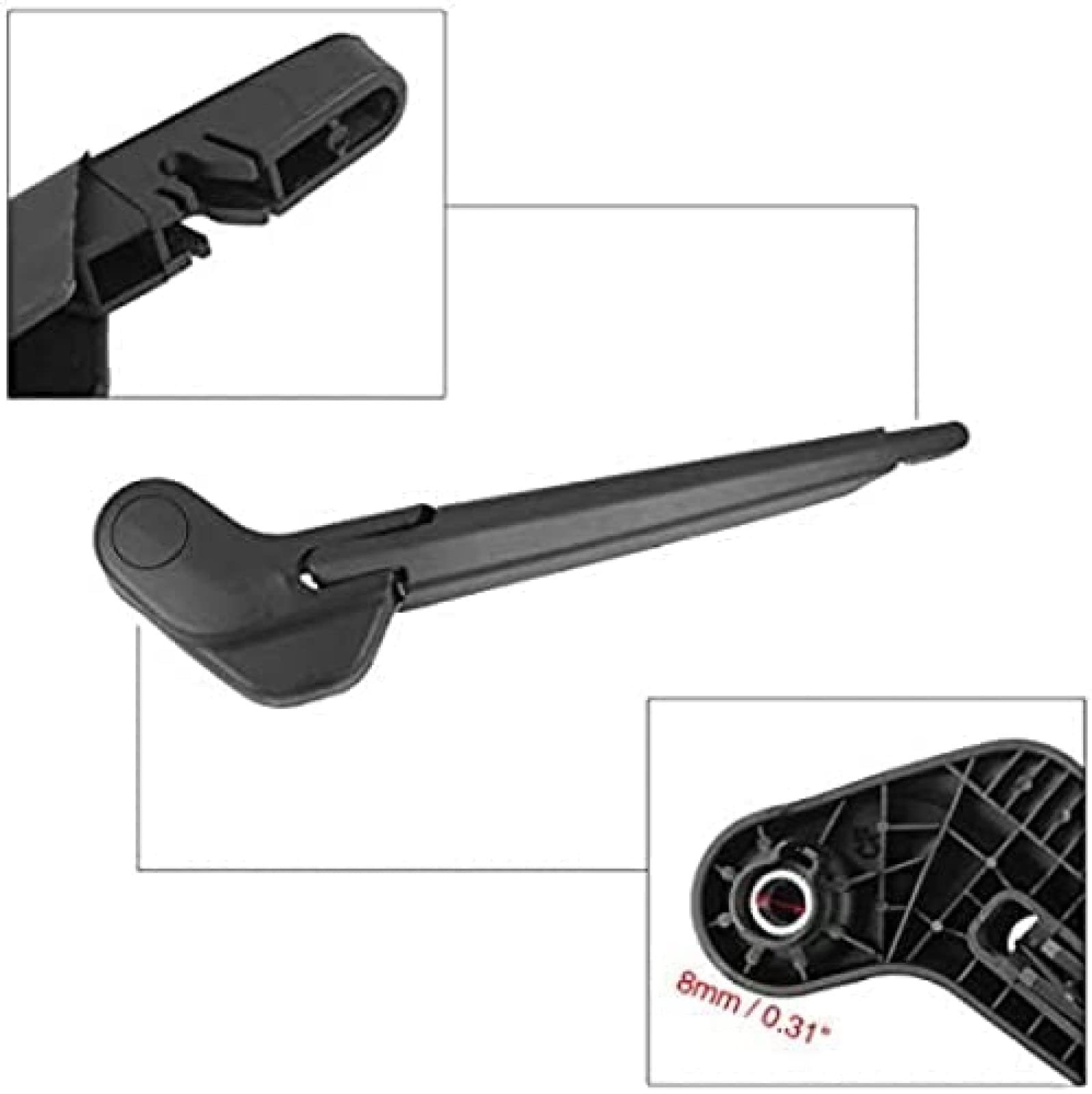 Essuie-Glace Arrière AutoHobby Pour Peugeot 308 SW 2008-2011 - Bras + Balai Complet