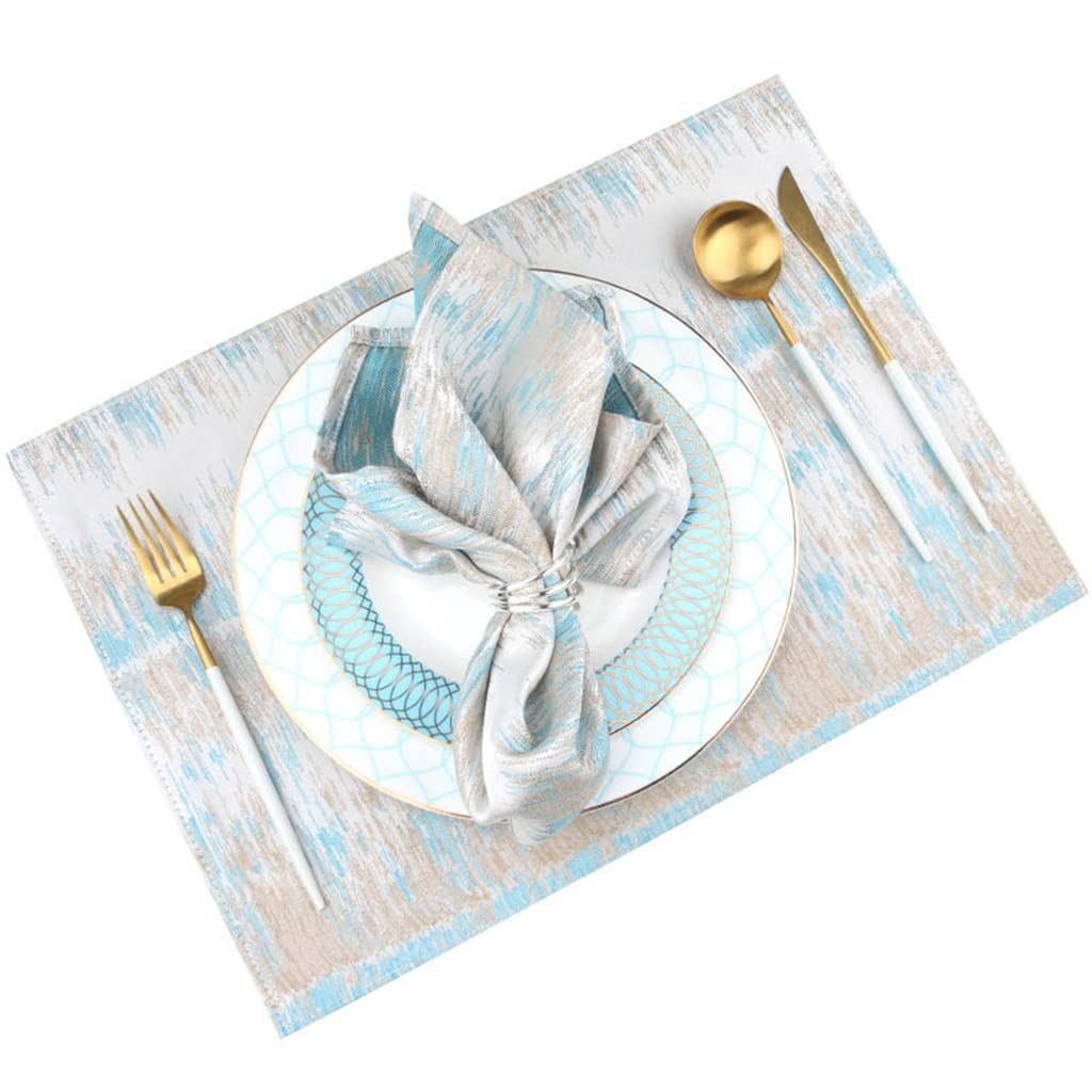 IANSHFKN 4 Pcs Table Place Mat Rectangular Placemat Kitchen Dinning Placemats for Cloth Pad