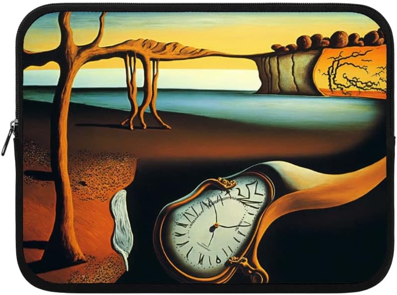 Clock Design iPad Sleeve - Painting Tablet Sleeve - Print Carrying Case - 13 inches