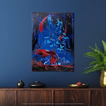 Displate 悪魔城ドラキュラ　メタルポスター Displate 悪魔城ドラキュラ メタルポスター