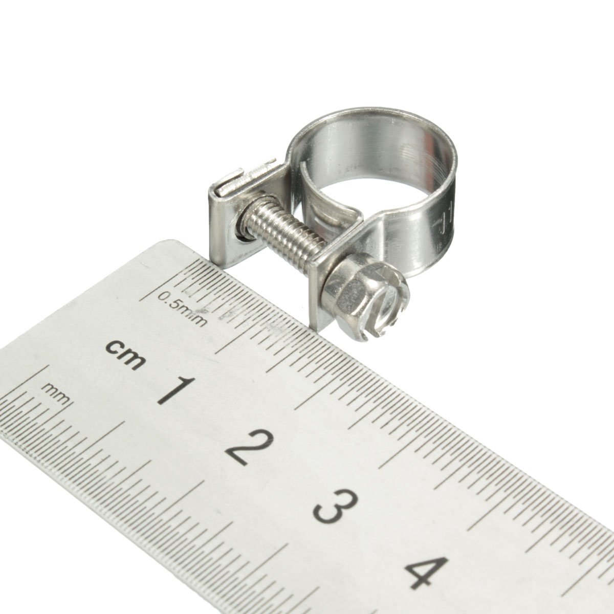 10 Pezzi All In Acciaio Inox Mini Fuel Line Tubo Tubo Morsetto - Foto 4