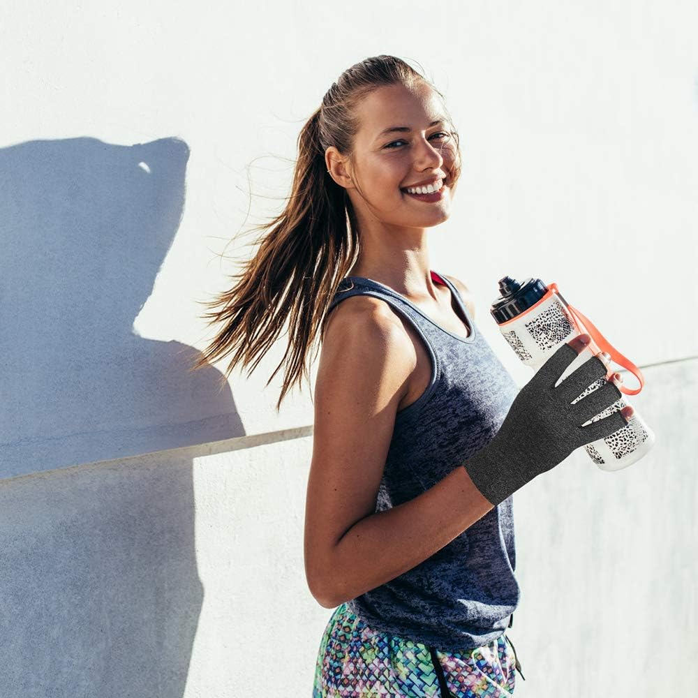 Flash Sale Buy 1 get 1 2 Pairs Arthritis Gloves, Compression Gloves Support and Warmth for Hands, Finger Joint, Relieve Pain from Rheumatoid, Osteoarthritis, RSI, Carpal Tunnel, Tendonitis (Medium, Black)