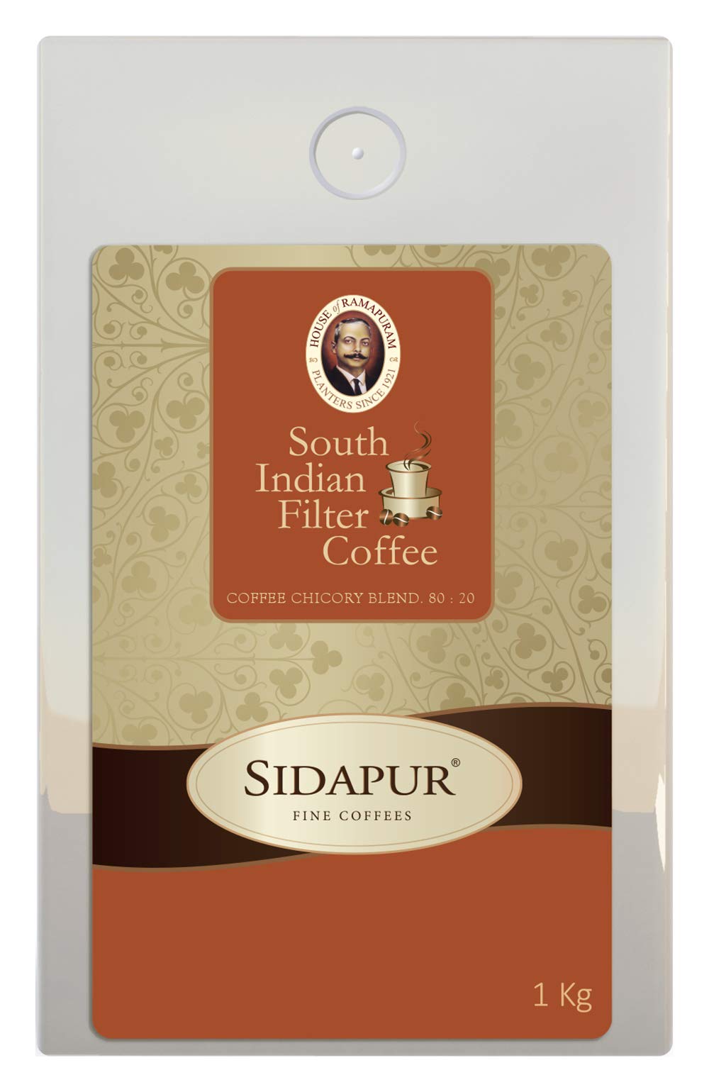 Sidapur - South Indian Filter Coffee - Roasted And Ground - Coffee 80% : Chicory 20% - 1Kg, Bag (B07YYCZZVS) Amazon Price History, Amazon Price Tracker